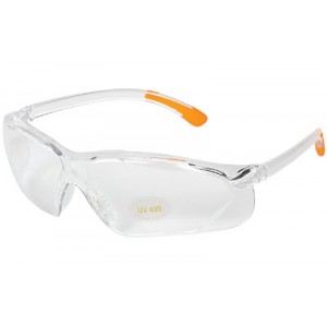 ALLEN SHOOTING GLASS CLEAR W/ORANGE