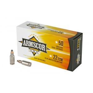 ARMSCOR 22TCM 40GR JHP 50/1000