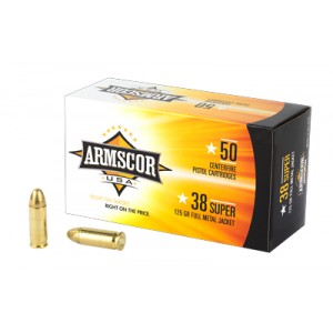 ARMSCOR 38SUPER 125GR FMJ 50/1000