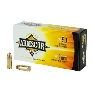 ARMSCOR 9MM 115GR FMJ 50/1000