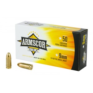 ARMSCOR 9MM 124GR FMJ 50/1000