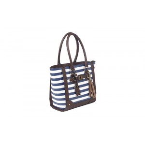 BULLDOG TOTE PURSE NAVY