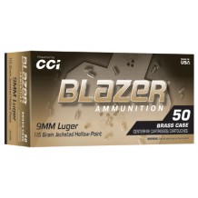 BLAZER BRASS 9MM 115GR JHP 50/500