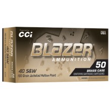 BLAZER BRASS 40S&W 180GR JHP 50/500