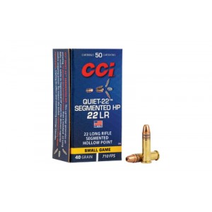 CCI QUIET SEGMENTED 22LR 40GR HP 50