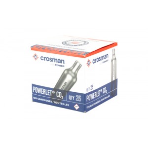 CROSMAN POWERLET CO2 CARTRIDGES 25PK