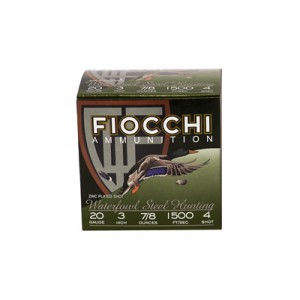 FIOCCHI 20GA #4 FLYWAY STEEL 25/250