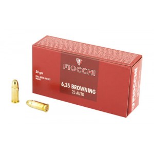 FIOCCHI 25ACP 50GR FMJ 50/1000