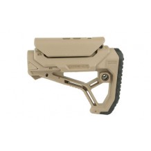 FAB DEF AR15 STOCK W/CHEEK REST TAN