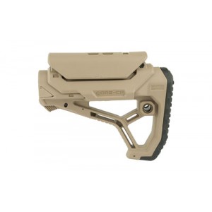 FAB DEF AR15 STOCK W/CHEEK REST TAN