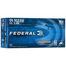 FED PWRSHK 22-250REM 55GR SP 20/200