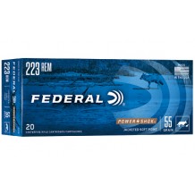 FED PWRSHK 223REM 55GR SP 20/200