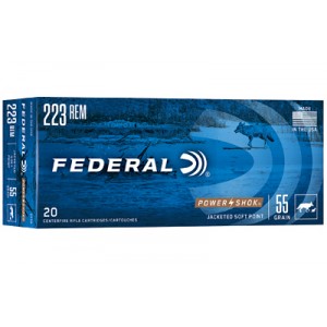 FED PWRSHK 223REM 55GR SP 20/200