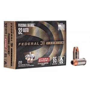 FED HYDRA-SHOK 32ACP 65GR JHP 20/500