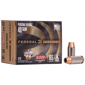 FED HYDRA-SHOK 40S&W 165GR 20/500