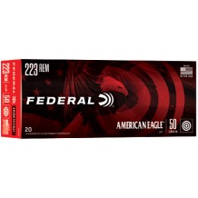 FED AM EAGLE 223 REM 50GR JHP 20/500