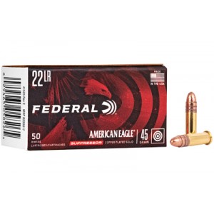 FED AE SUPPRESSOR 22LR 45GR FMJ 50/