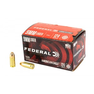 FED AM EAGLE 9MM 124GR FMJ 100RD