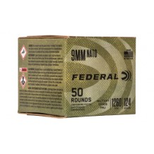 FED MIL-GRADE 9MM 124GR FMJ 50/500