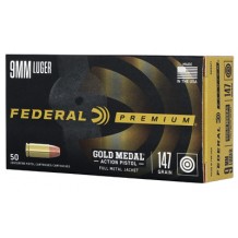 FED GLD MDL ACT 9MM 147GR FMJ 50/500