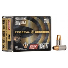 FED HYDRA-SHOK DEEP 9MM 135GR HP 20/