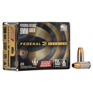 FED HYDRA-SHOK DEEP 9MM 135GR HP 20/