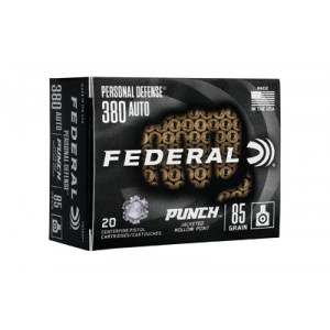 FED PD PUNCH 380AUTO 85GR JHP 20/200