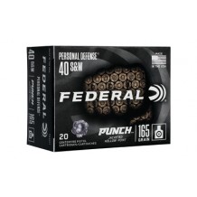 FED PUNCH 40 S&W 165GR JHP 20/200