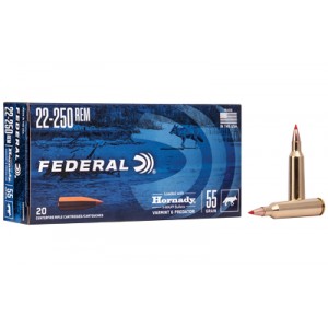 FED V&P 22-250REM 55GR V-MAX 20/200