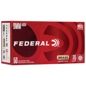 FED CHAMP 9MM 115GR FMJ BRS 50/1000