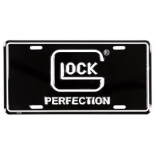 GLOCK OEM PERF LICENSE PLATE BLK/WHT