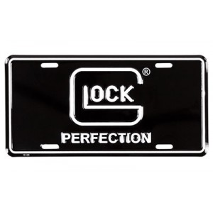 GLOCK OEM PERF LICENSE PLATE BLK/WHT