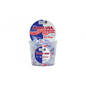 H/L USA PLUGS 100PR RED/WHITE/BLUE