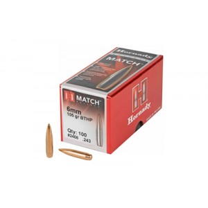 HRNDY MATCH 6MM .243 105GR 100CT