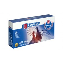 LAPUA 222 REM 55GR FMJ 20/600