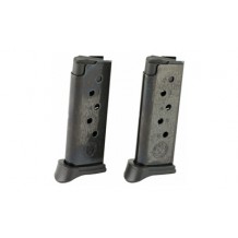 MAG RUGER LCP 380ACP 6RD BL W/EX 2PK