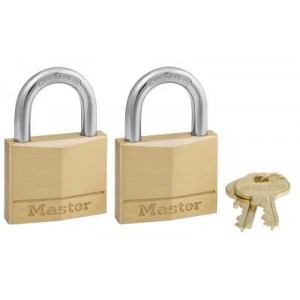 MASTERLOCK PADLOCK 2PK KEYED ALIKE