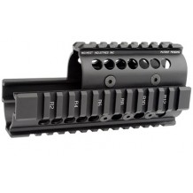 MIDWEST AK47/74 QUAD RAIL BLK