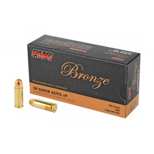 PMC BRNZ 38SUPER +P 130 FMJ 50/1000