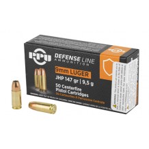 PPU 9MM JHP 147GR 50/1000