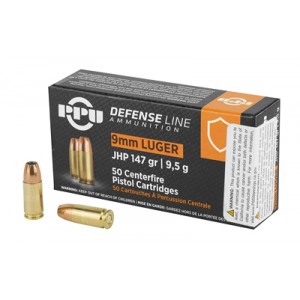 PPU 9MM JHP 147GR 50/1000