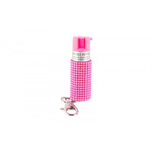 SABRE JEWELED SPRAY W/KEY RING PINK