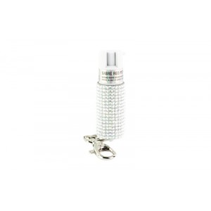 SABRE JEWELED SPRAY W/KEY RING SLV