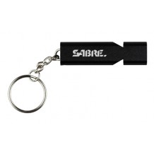 SABRE WHISTLE W/LANYARD BLACK