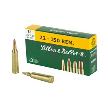 S&B 22-250 55GR SP 20/500