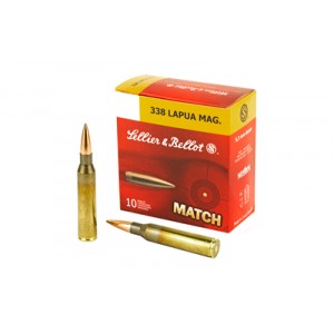 S&B 338LAPUA 250GR SIERRA HPBT 10/BX