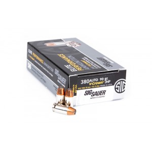 SIG AMMO 380ACP 90GR JHP 50/500