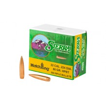 SIERRA MATCHKING .224 80GR 500CT