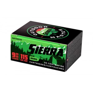 SIERRA OTDMST 9MM 115GR JHP 20/200