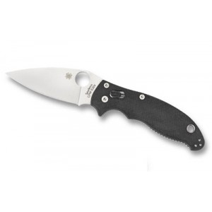 SPYDERCO MANIX 2 BLACK G10 PLAINEDGE